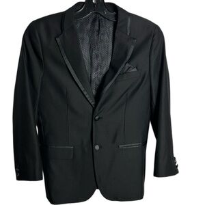 A.X.N.Y.  Boys 14 black tuxedo satin trim , blazer only!Formal,event,junior prom